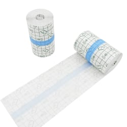 2 Rolls Tatuering Eftervårdsbandage Transparent Hygienic Adhesive Wrap Klar Adhesive Tatuering Skyddande Hudläkning (4in x 11yd (10cm x 10m))