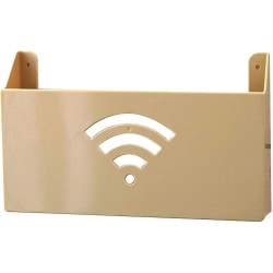 Förvaringsbox för wifi-router, förvaringsbox för trådlös router, avskärmande medialådor, väggmonterad wifi-hylla Väggdekoration, kreativt dekorativ flytande