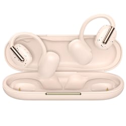 Open Ear Trådlösa hörlurar Bluetooth 5.3 hörlurar med inbyggd mikrofon, vattentäta hörlurar för sport, träning, löpning, cykling white