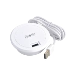 Desktop Inbyggd trådlös laddare 15W Snabbladdning Mobile Smart Home Accessories White 15W
