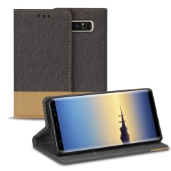 Plånboks Fodral Skal för Samsung Galaxy Note 8 Mobilskal Mobil F grå