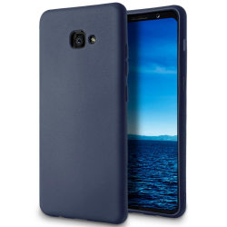 Enfärgat Mjukt Skal för Samsung Galaxy A3 (2017) Mobilskal L Mar Mörkblå