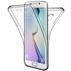 TPU Mobil-Skal för Samsung Galaxy S6 Edge+ Plus Stötsäkert Silik Transparent