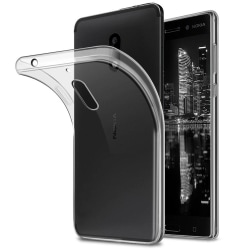 Enfärgat Transparent Mjukt Skal för Nokia 6 Telefon TPU Klart Transparent