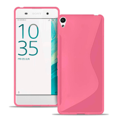 S-Line Slim Cover för Sony Xperia XA Mönstrad Silikon Vanliga fä Rosa
