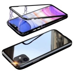 Glasskydd kompatibelt med iPhone 11 Pro Max | Magnet fall | Svart