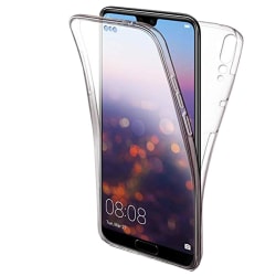 TPU Mobil-Skal för Huawei P20 Silikon 360 Graders Skydd Mobilska Transparent
