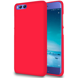 Enfärgat Mjukt Skal för Xiaomi Mi 6 Mobilskydd Mobilskal Gummi T Röd