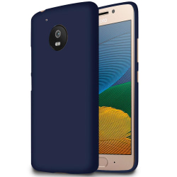 Mjukt Tunnt Mobil-Skydd för Motorola Moto G5 Ultra-Slim Gummi Sk Mörkblå