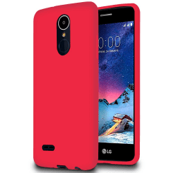 Ultra tunnt skal till för LG K8 (2017) Mobilskydd Ultra-Slim Sil Röd