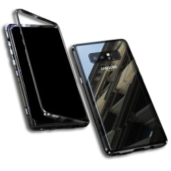 Metall och Glas Skydd för Samsung Galaxy Note 8 Hårt Skyddsglas Svart