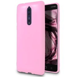 Tunt Mjukt Skal till Nokia 8 | Rosa Rosa