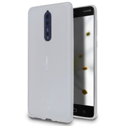 Ultra-Slim Skal Skydd till Nokia 8 | Vit Stöttåligt TPU Vit
