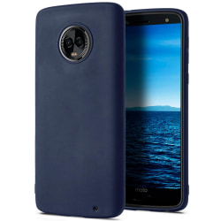 Skal till Motorola Moto G6 Plus Blå matt TPU Skydd Fodral Blå