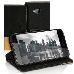 Plånboks Fodral Skal för HTC U11 Life Mobilskydd Jeans Mobil TPU Svart