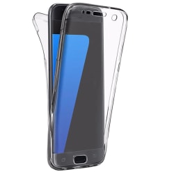 360 Grad Skydd för Samsung Galaxy S7 Edge Mobilskydd TPU Klart S Transparent