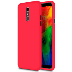 Matt Mjukt Skal för LG Q7 Telefon Tunnt Stötsäker Skydd Lätt Mob Röd