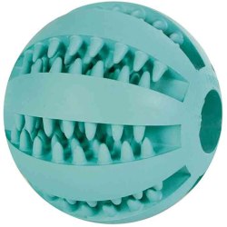 Denta Fun Ball Snack Ball Toy för katter och hundar, grön, 7 cm