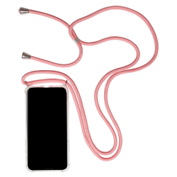 Mobilskal med Halsband för iPhone XR Rem Mobilskydd Telefon Gumm Rosa