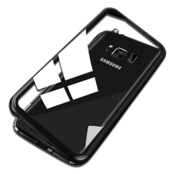 Hårt Skal för Samsung Galaxy S8 Skyddsglas Härdat Glas Metall Hå Svart