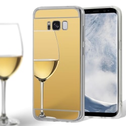 Mobilskal Spegel för Samsung Galaxy S8 Mirror Telefon Gummi Mobi Guld
