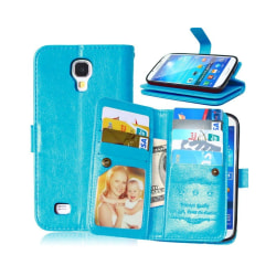 Dubbelflip Flexi 9-kort Samsung Galaxy S4 (GT-i9500) Ljusblå