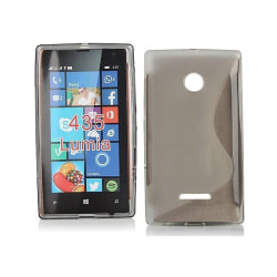 S Line silikon skal Microsoft Lumia 435 (RM-1070) Rökfärgat