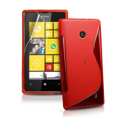 S Line silikon skal Nokia Lumia 520/525 (RM915) Röd