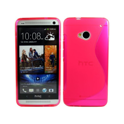 S Line silikon skal HTC ONE M7 (802w) Rosa