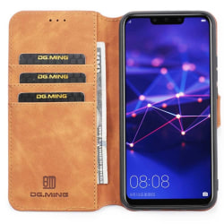 DG-Ming mobilplånbok 3-kort Huawei Mate 20 Lite (SNE-LX1) Brun
