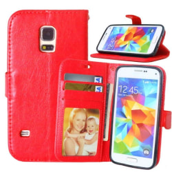 Mobilplånbok 3-kort Samsung Galaxy S5 (SM-G900F) Röd