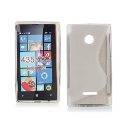 S Line silikon skal Microsoft Lumia 435 (RM-1070) Transparent