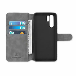 DG-Ming mobilplånbok 3-kort Huawei P30 Pro (VOG-L29) Grå