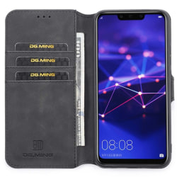 DG-Ming mobilplånbok 3-kort Huawei Mate 20 Lite (SNE-LX1) Svart