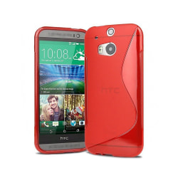 S Line silikon skal HTC ONE M8 Röd