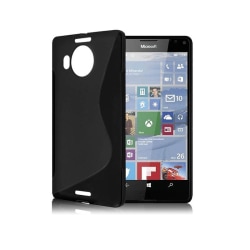 S Line silikon skal Microsoft Lumia 950XL (RM-1116) Svart