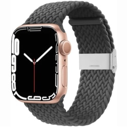 Flätat Elastiskt Armband Apple Watch 7 (41mm) - Skygrey