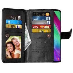 Dubbelflip Flexi 9-kort Samsung Galaxy A40 (SM-A405F) Svart