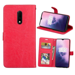 Mobilplånbok 3-kort OnePlus 7 Röd