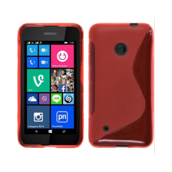 S Line silikon skal Nokia Lumia 530 (RM-1017) Röd