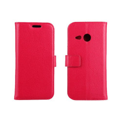 Mobilplånbok 2-kort HTC ONE M8 Mini Röd