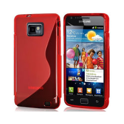S Line silikon skal Samsung Galaxy S2 (GT-i9100) Röd