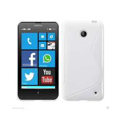 S Line silikon skal Nokia Lumia 630/635 (RM-976) Vit