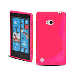 S Line silikon skal Nokia Lumia 720 (RM-885) Rosa
