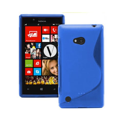 S Line silikon skal Nokia Lumia 720 (RM-885) Blå