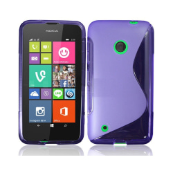 S Line silikon skal Nokia Lumia 530 (RM-1017) Lila