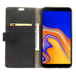 Mobilplånbok 2-kort Samsung Galaxy J4 Plus 2018 (SM-J415F) Svart