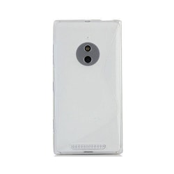 S Line silikon skal Nokia Lumia 830 (RM-984) Transparent