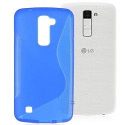 S Line silikon skal LG K10 2016 (K420N) Blå