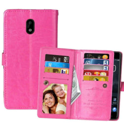 Dubbelflip Flexi 9-kort Nokia 3 (TA-1032) Rosa